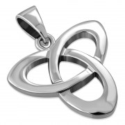 Trinity Knot Solid Silver Pendant, pn591